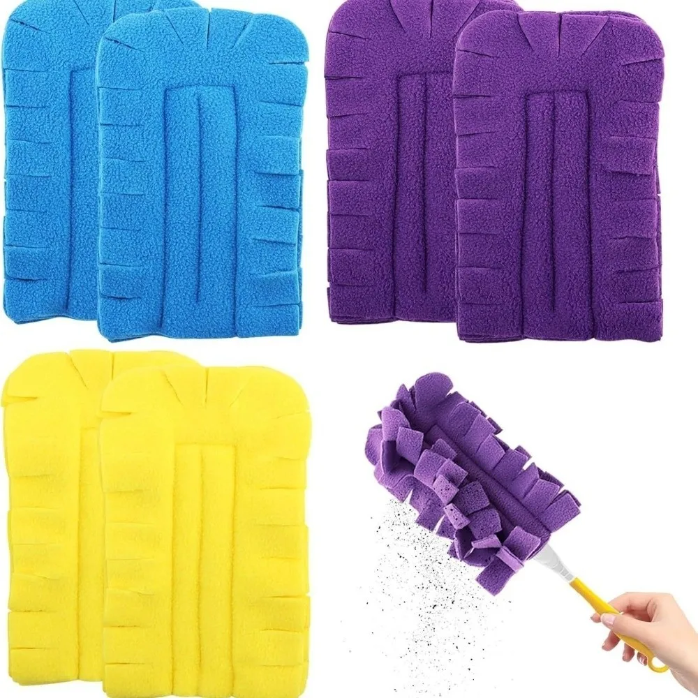 Multifunctional Reusable Dust Removal Cloth Cover Soft Washable Hand Duster Heads Static Charge Cleaning Tool Ceiling Fans view 5