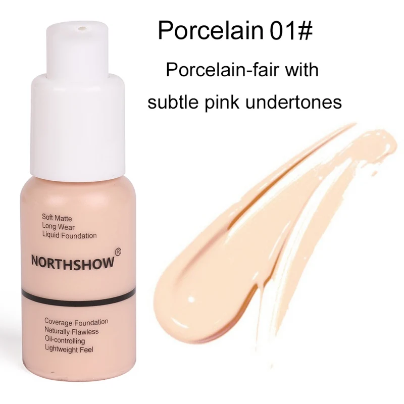 Soft Matte Liquid Foundation Light Cream Long Lasting Waterproof Face Makeup Full Coverage Natural Oil Control Concealer