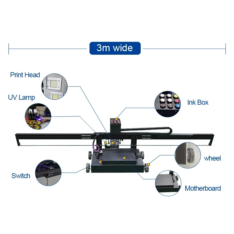آلة الطلاء الأرضية طابعة أرضية EPSON Double TX800 طباعة عالية الكفاءة خمسة ألوان حبر للأشعة فوق البنفسجية