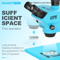 ميكروسكوب ثلاثي العيون (داعم للكاميرا) ما آنت MaAnt S75 تكبير (7.5X-75X) 1