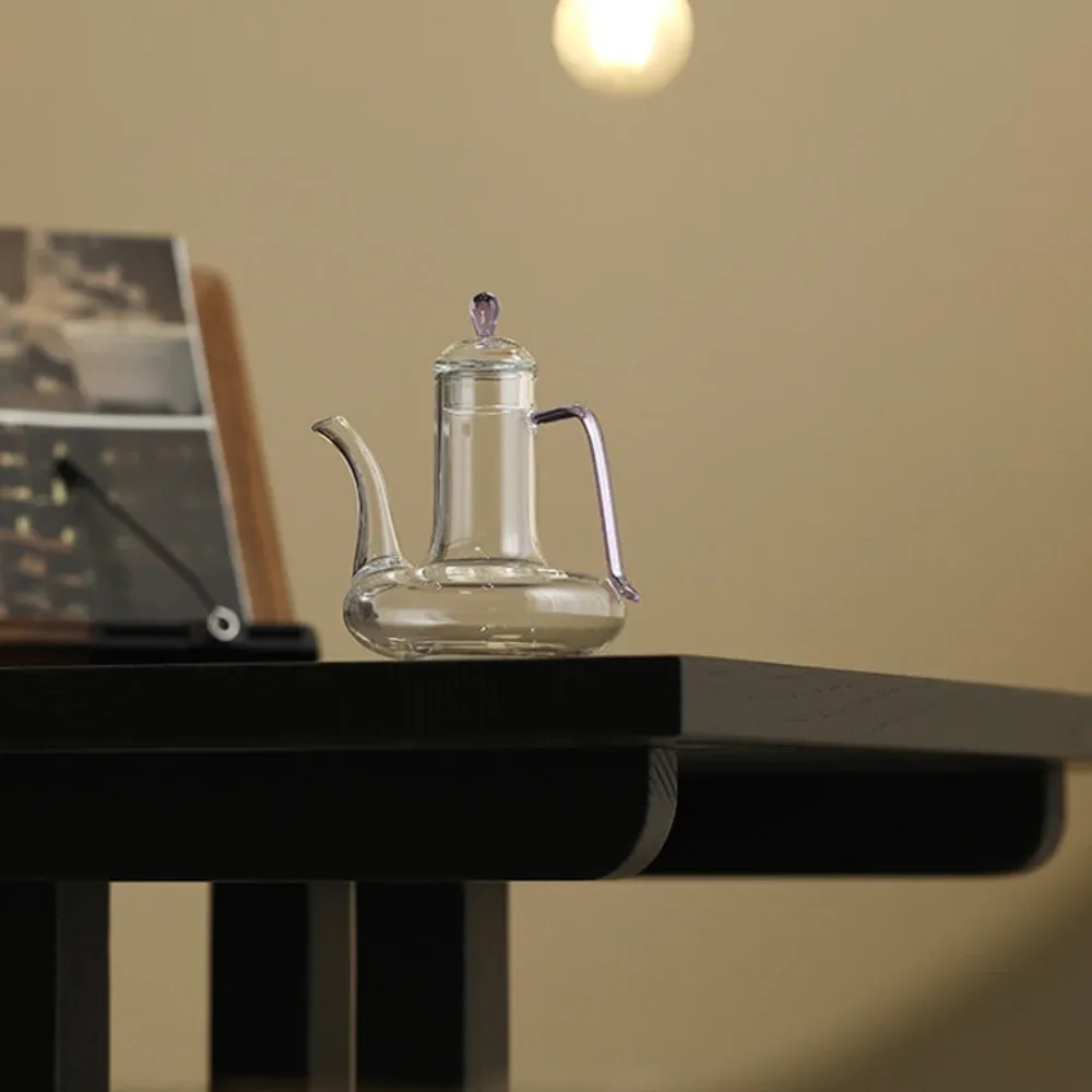 High Temperature Resistant Teapot Transparent Glass Green Tea Coffee Cold Kettle Table Decoration Glass Tea Set Home Decoration