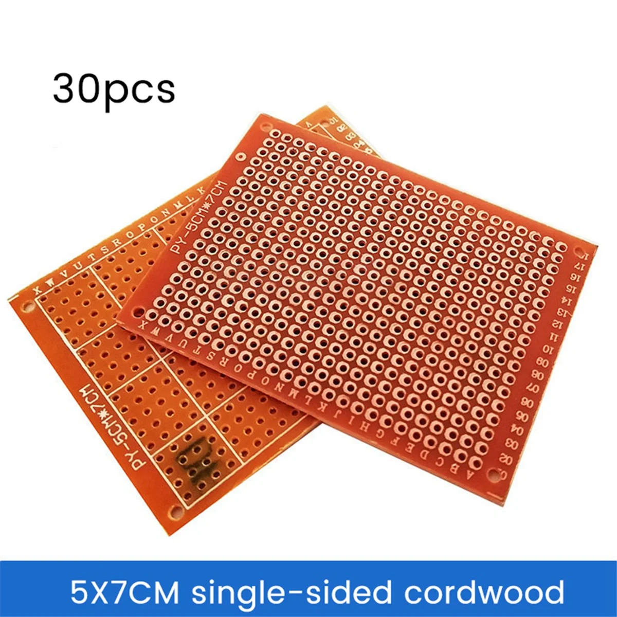 POSV-30PCS النموذج PCB العالمي مجلس 5x7 سنتيمتر لوحة دوائر كهربائية من جانب واحد لتقوم بها بنفسك عدة إلكترونية