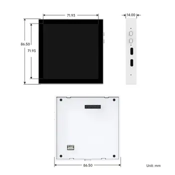 ESP32-S3 智慧 86 盒開發板,支援 2.4GHz Wi-Fi 和藍牙 BLE 5,板載 4 吋 480*480 像素觸控顯示器 6 最佳銷售 ESP32 S3 盒子 - №6