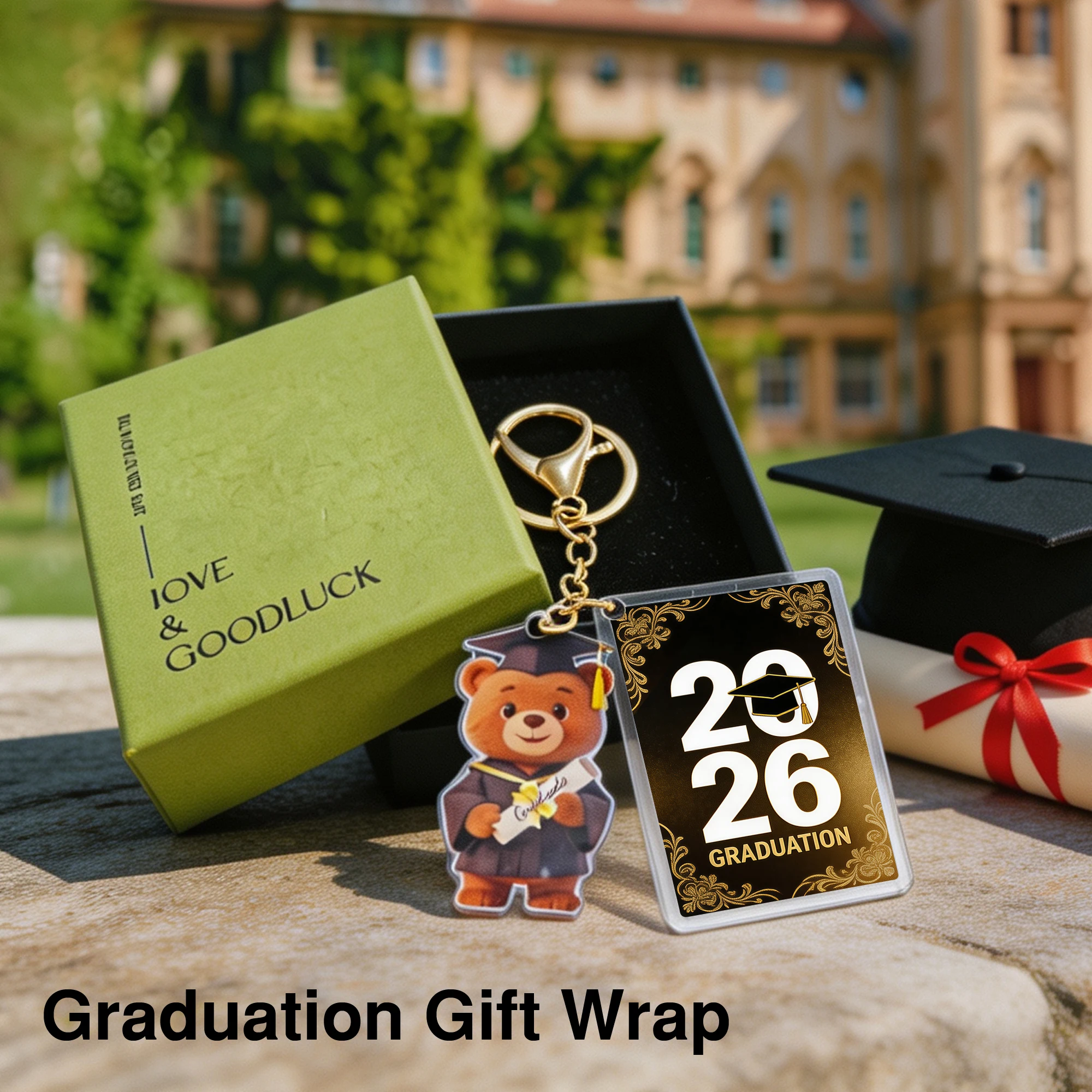 2026 Graduation Season Keychain - Acrylic Material | 2026 Graduation Gift - Suitable for Giving as a Gift | Includes Gift Box
