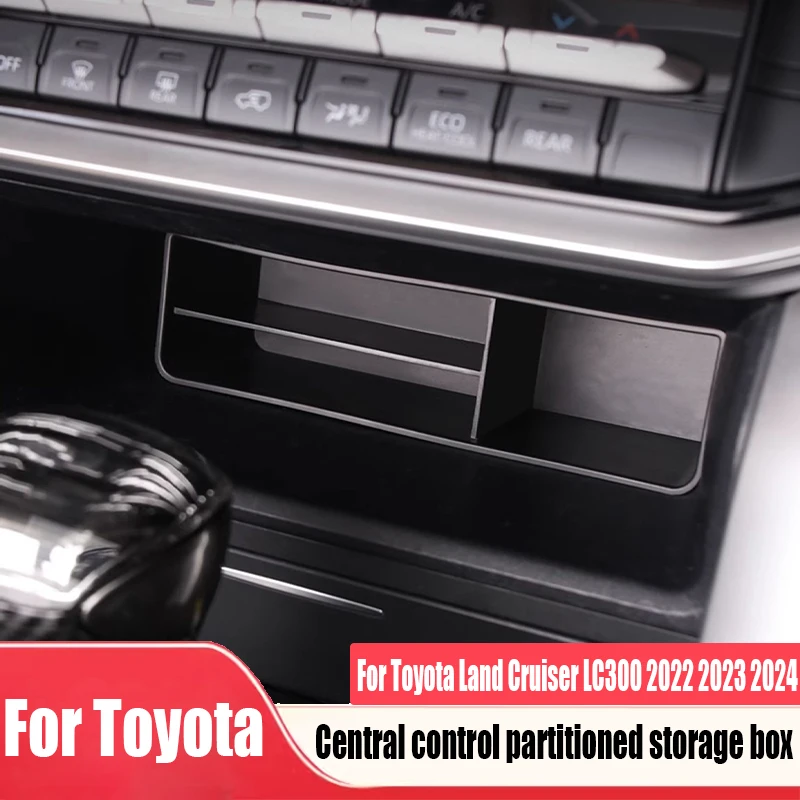 Central control partition storage box automotive interior decoration supplies For Toyota Land Cruiser LC300 2022 2023 2024