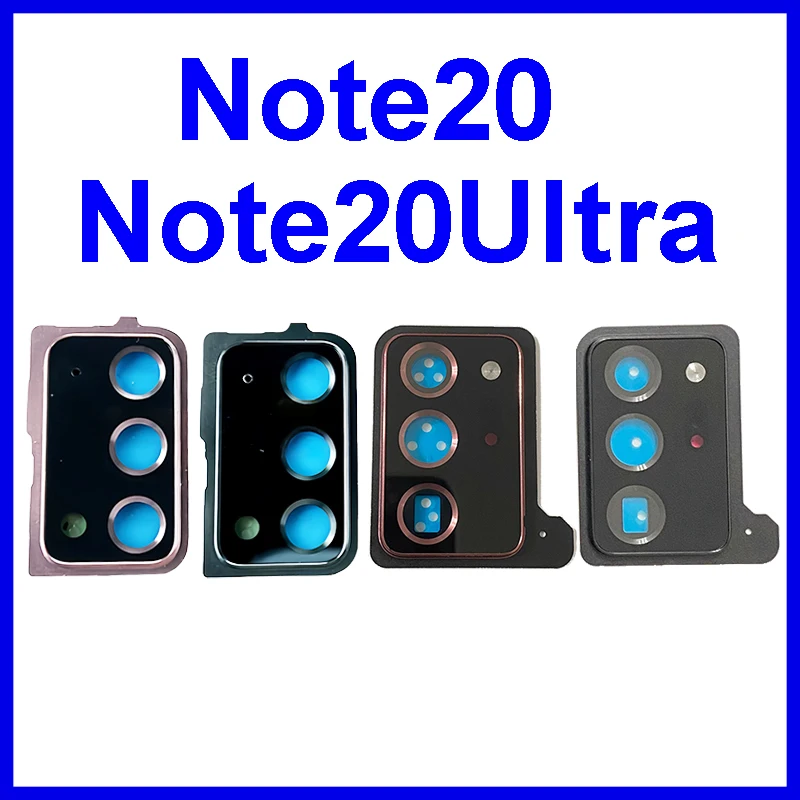 

Стеклянная линза задней камеры + рамка для Samsung Galaxy Note20 Note20 Ultra SM-N980F N981B N985F N986B крышка с клейкой заменой