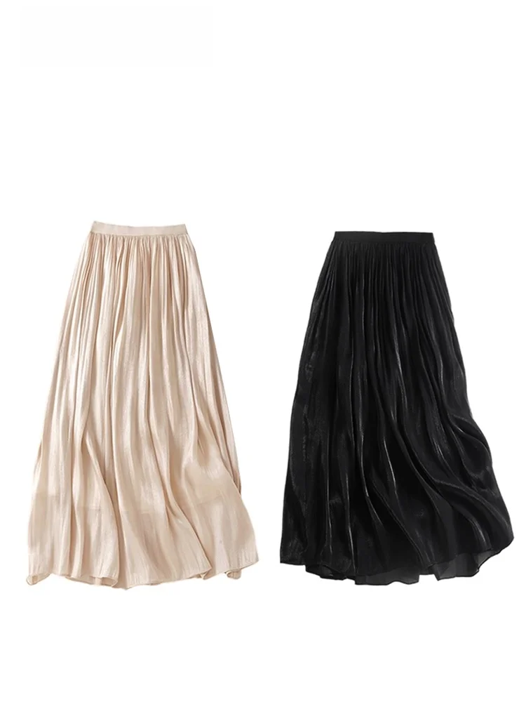 

Large Size Flowing Chiffon A-Line Skirt Women's Summer Slimming Hip Covering Pear Shaped Body Half-length Korean Style Casual...