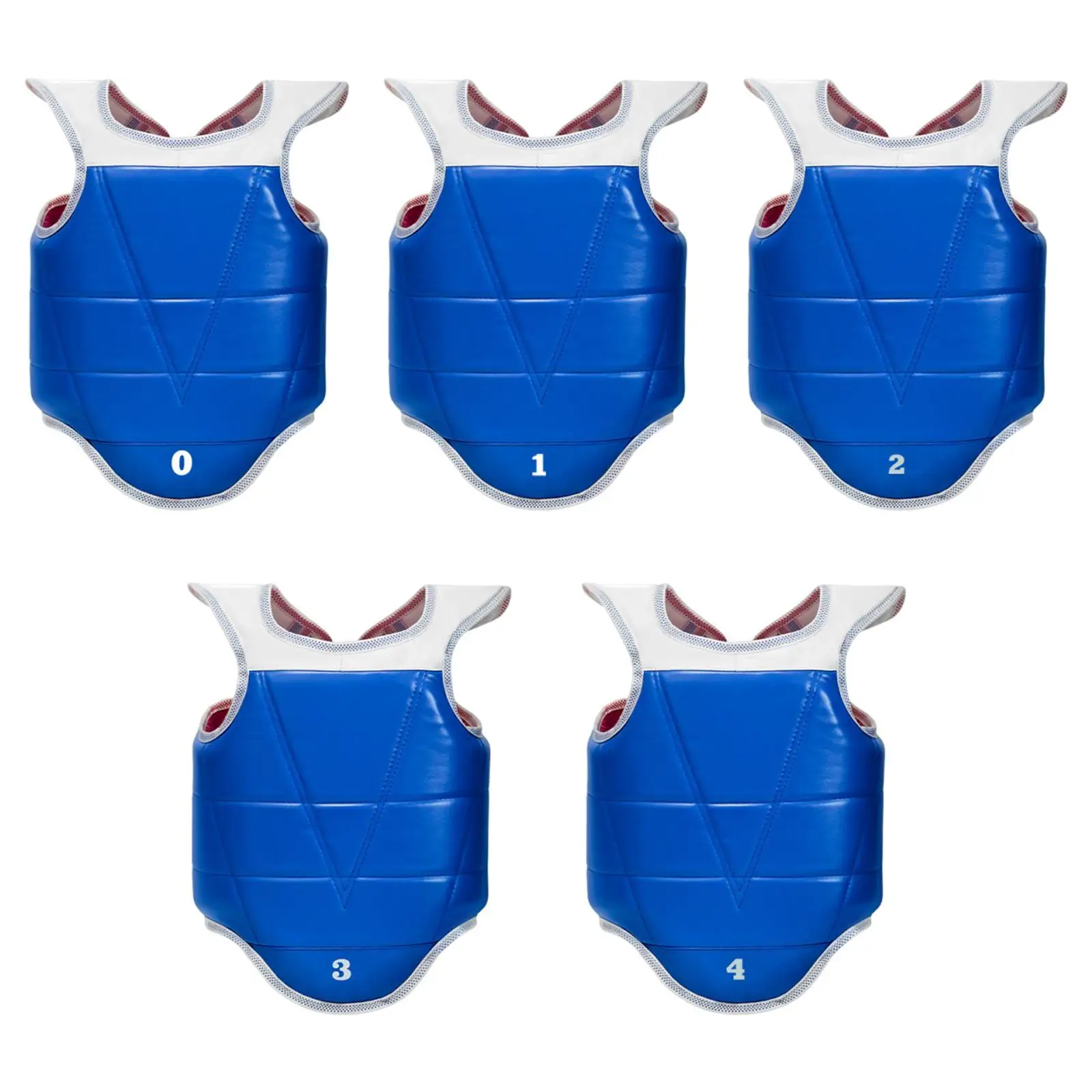

Karate Chest Guard Vest Heavy Punching Mma Boxing Body Protector Reversible