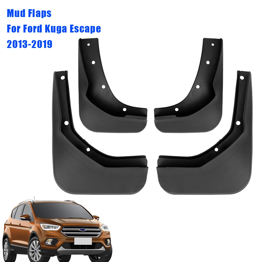 

Splash Guards Car Accessories Outside Parts For Ford Kuga Escape 2013-2019 4pcs/set Mudguards Fender ABS