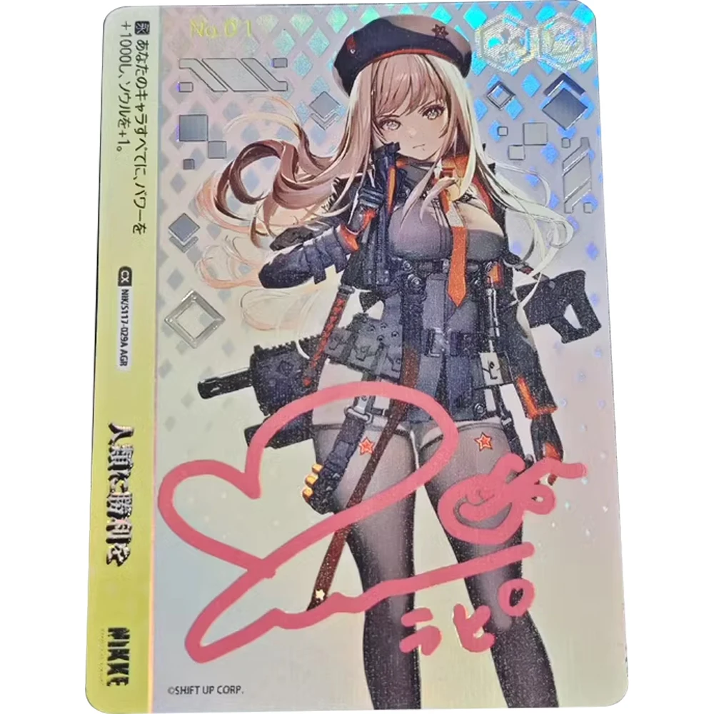 

Anime Nikke:the Goddess of Victory Rapi WS Collection Card Bronzing Signature Card Textured Refractive Color Flashing Child Gift