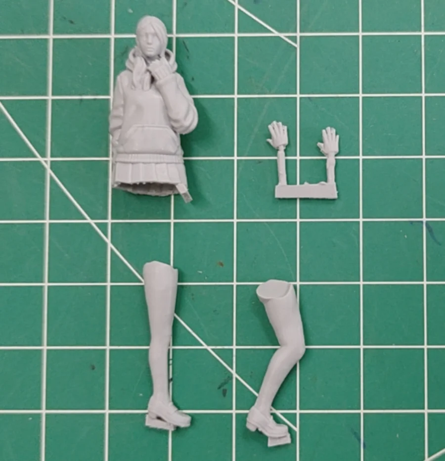 1/35 Scale Resin Figure Assembly Kit GW-15 Female High School Student Hobby Model Unassembled Unpainted Free Shipping