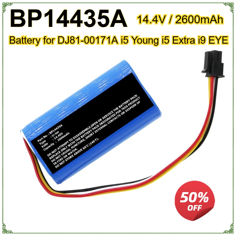 

Battery for Midea BP14435A DJ81-00171A I5 Young I5 Extra I9 EYE Sweeper Battery BP14435A Universal BP14435B 2600mAh Bateria