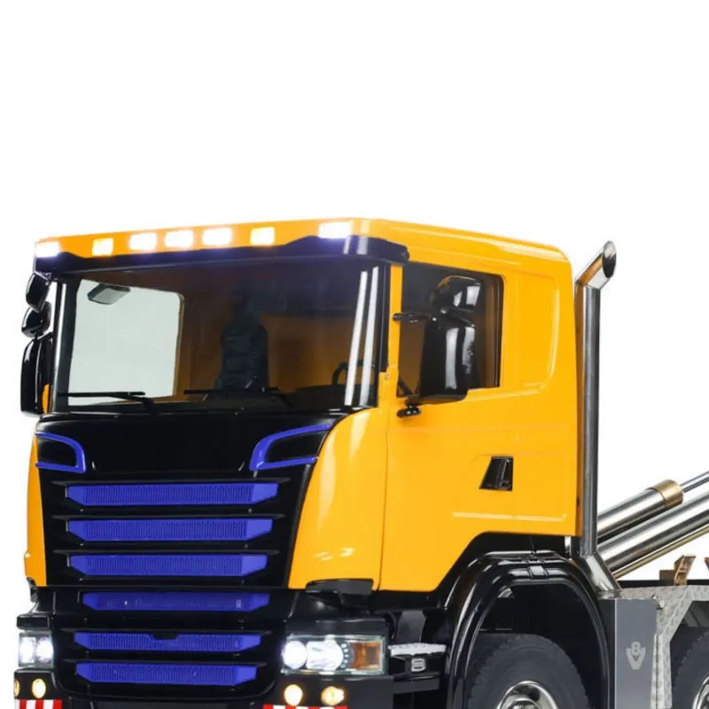 

Радиоуправляемый гидравлический самосвал, полностью металлический, 1/14, 8x8, с дифференциалом, светом, звуком, 3-скоростной коробкой передач, готовая модель