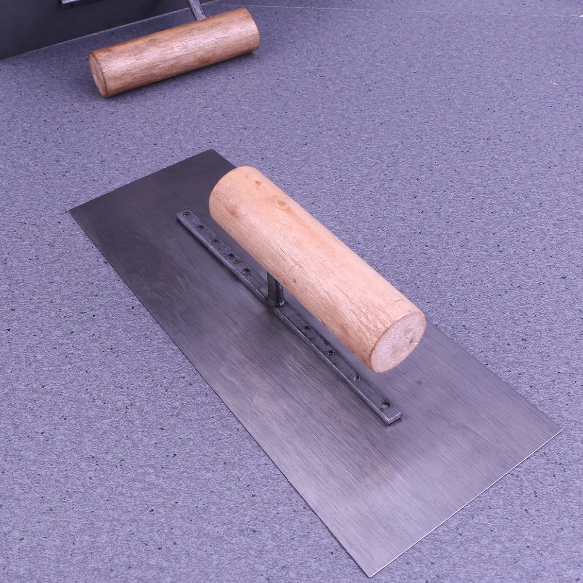 3 pcs Alat Perata Beton Bertulang 9-Paku Baja dengan Gagang Kayu untuk Plesteran, Cat, Konstruksi Bangunan