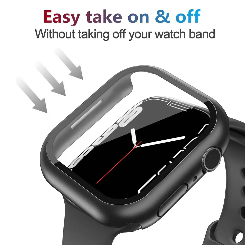 Glass+Cover For Apple Watch case