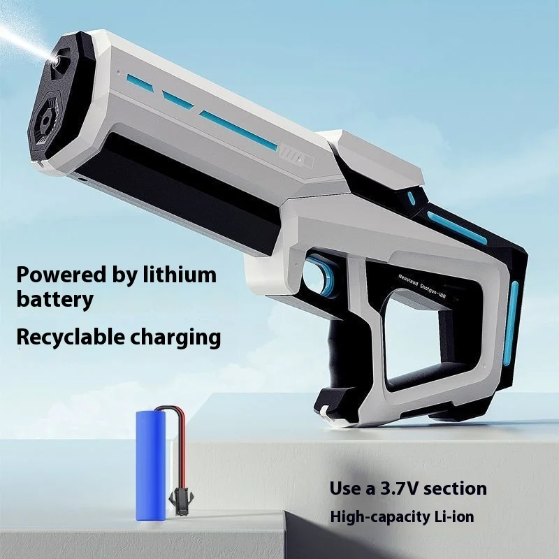 Electric Water Blaster Gun - Auto Suction Splash Toy For Kids, 3000mah Battery Rapid Fire Squirt Guns, Outdoor Pool Beach Battle