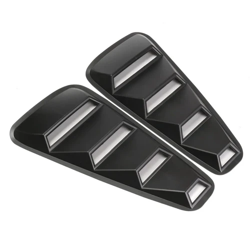 Imagen 2 del producto Para Ford Mustang 2005 - 2014, cubierta de persiana lateral para ventana trasera de coche, pegatina embellecedora, pala de ventilación, accesorios para coche