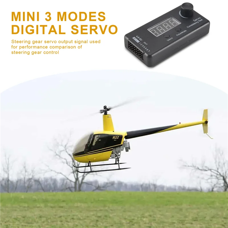 A10R Mini 3 Modes Digital Servo/ESC Consistency Tester Steering Gear Measurement For RC Helicopter Airplane Car Tool