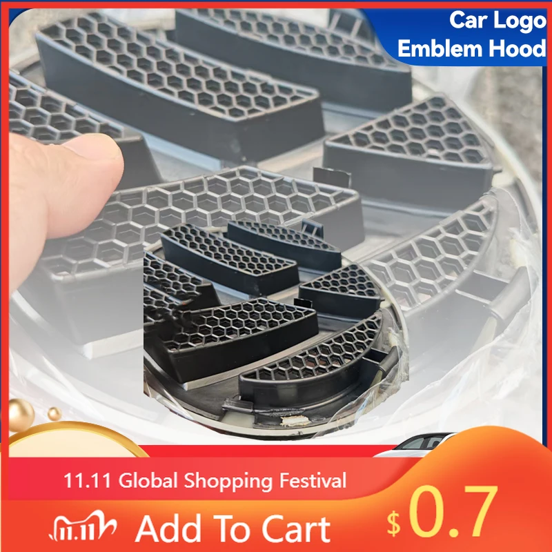 

For Volkswagen VW Interior Stickers 167mm 130mm Replace Car Front Rear Badge Emblem Grille Trunk Lid Logo For Transporter Van T5