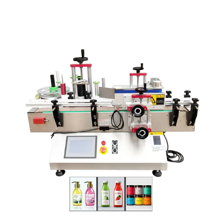 

Table Automatic Desktop Adhesive Label Applicator Labeling Machine with Date Code Printer for Pet Jars Round Bottle