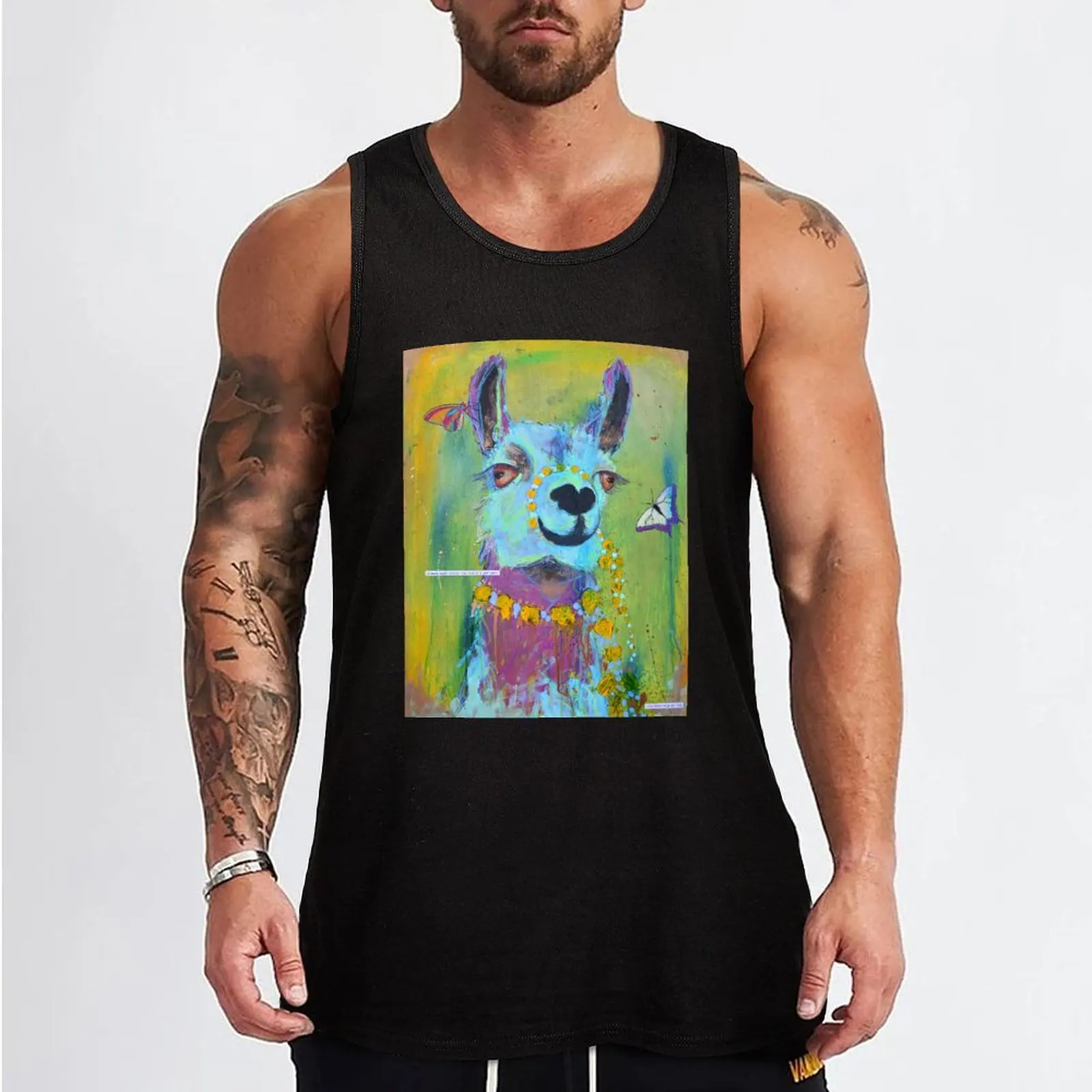 Llama for Hannah Tank Top sleeveless man shirts Sports clothing summer 2024 Men's clothing