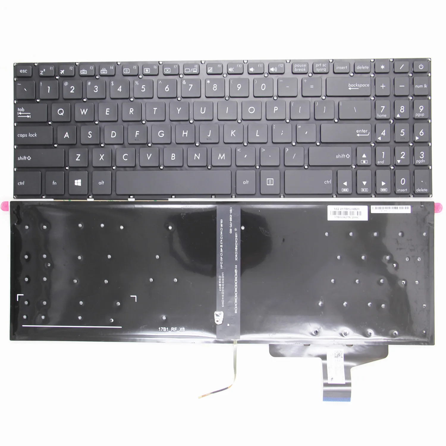 100%New US Original For ASUS N580 N580V N580VD M580 NX580 NX580V NX580VD N580G English Laptop Backlit Keyboard