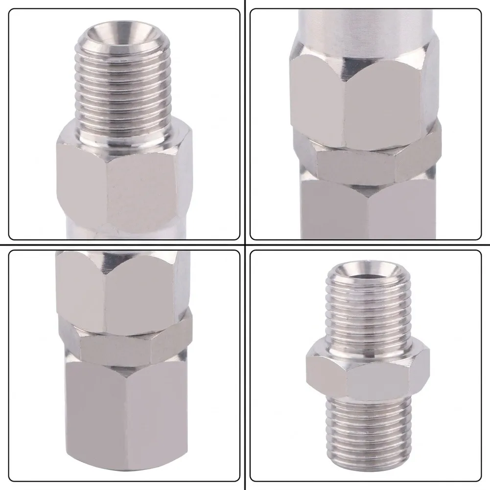 Swivel Joint for Sprayer Hose 1/4 Inch Two Piece Metal Set Optimized for Hose Flexibility and Operational Stability