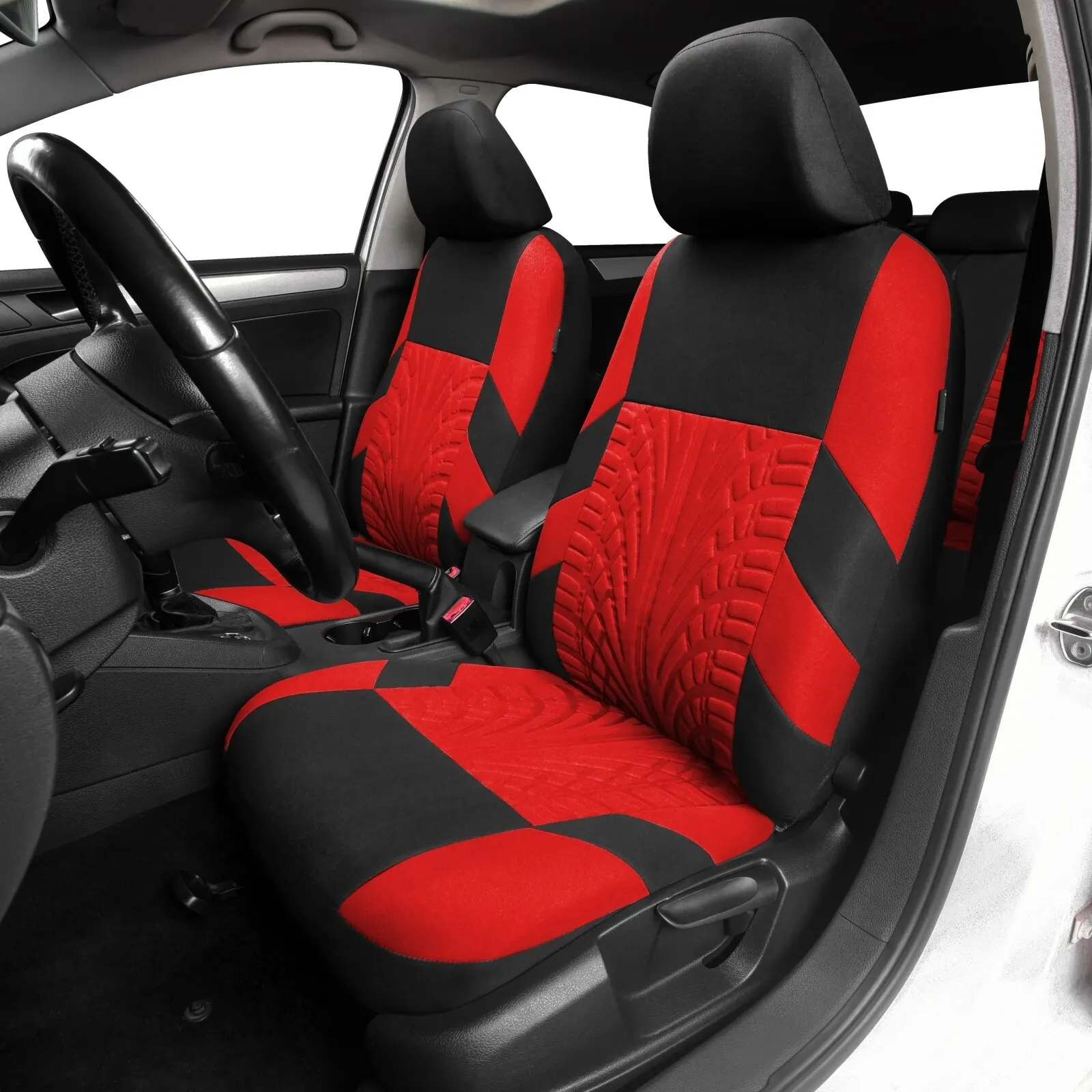 Car Seat Covers Full Set Front Split Rear Bench For Car Universal Cloth SUV Sedan Van Automotive Interior Covers image 4