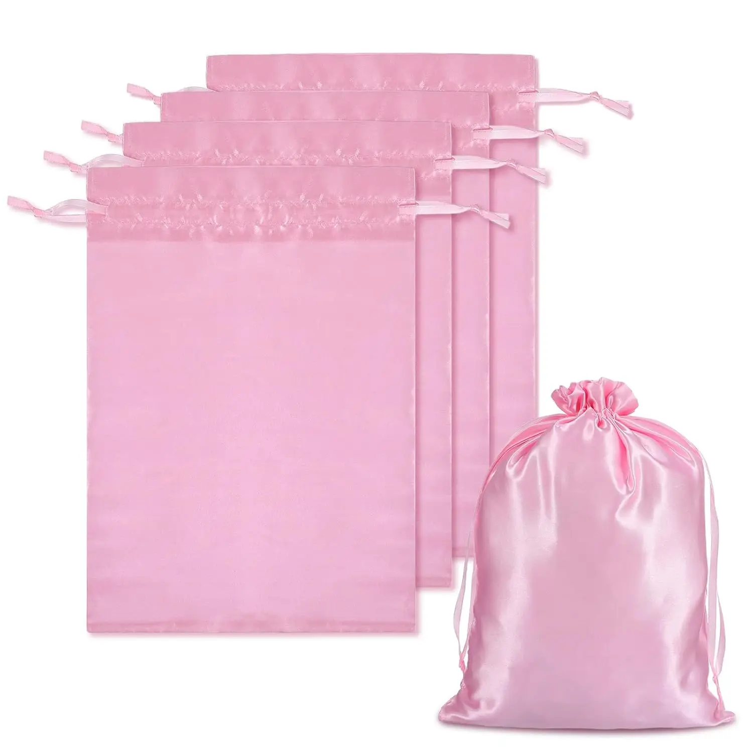 

ARLANY 10Pcs Stain Wig Storage Bag Hair Extensions Bags with Drawstring Wig Bag Pack Pouches Bags Weft Carrying Storage Bags