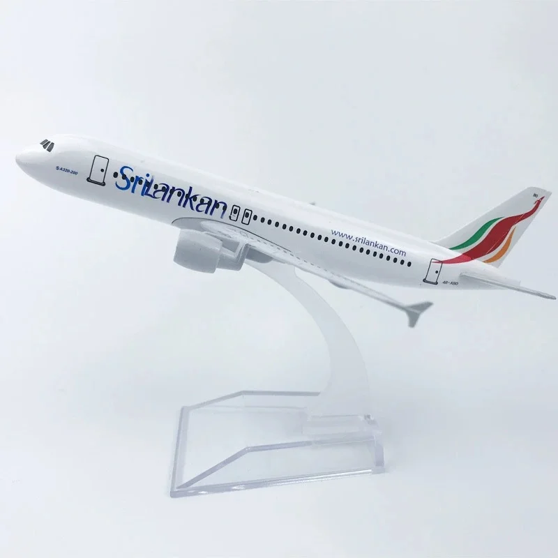1/400 مقياس الطائرات الخطوط الجوية السريلانكية ايرباص A320 SriLankan 16 سنتيمتر سبيكة نموذج طائرة مكتب الملحقات هدية للتجميع #2