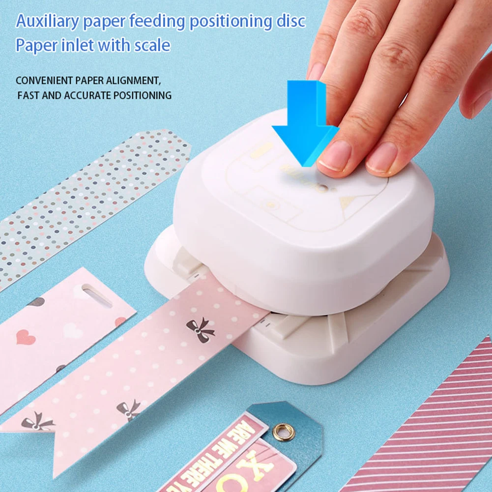 4 In 1 Tag Punch Corner Rounder Cutter Paper Label Punch Portable Photo Card Making Tool DIY Paper Projects Corner Cutting Tool