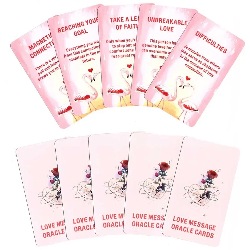 12x7 cm Love Messages Oracle Card Games No Manual