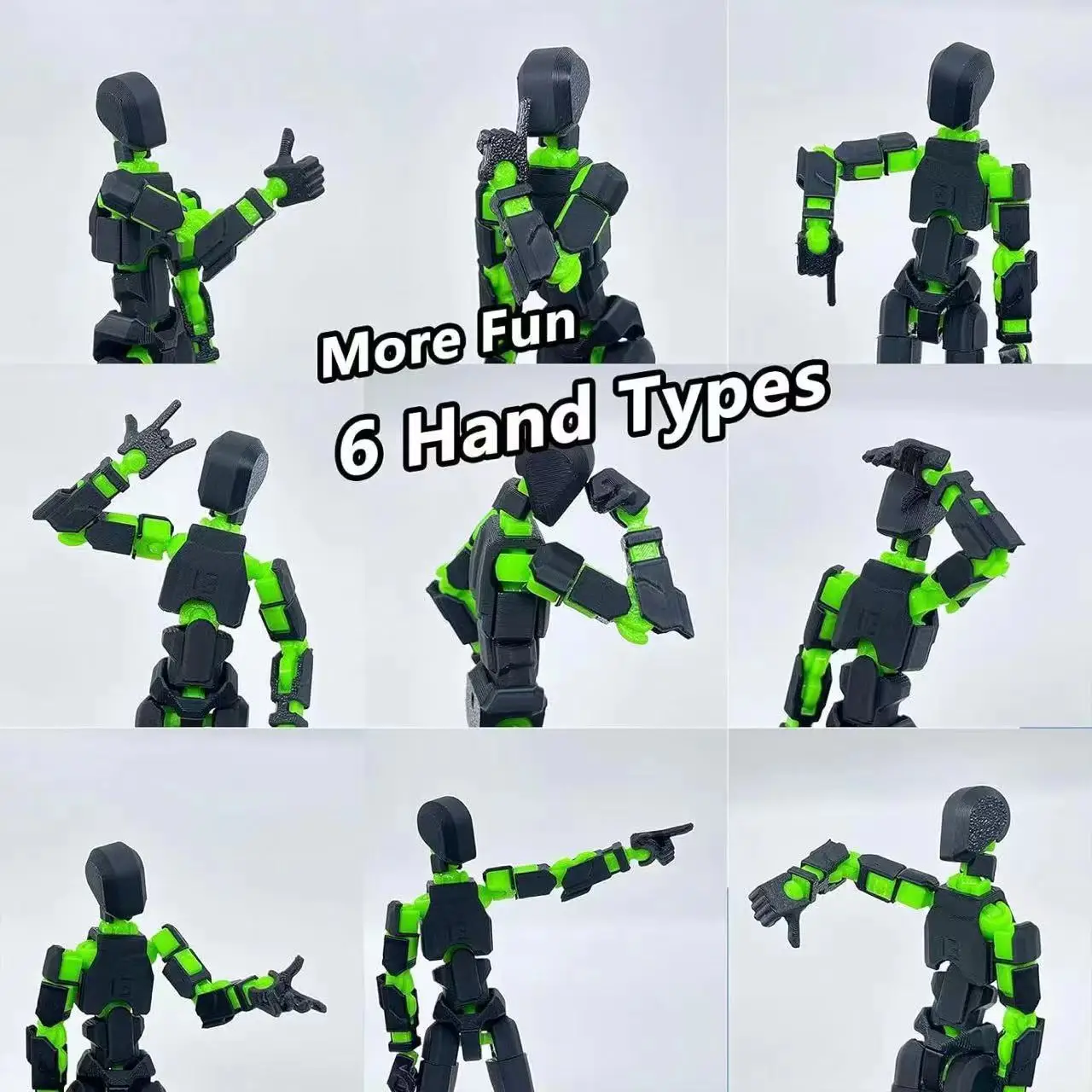 Figure13 3D Printed Movable Shapeshift Robot Action Figuras Mannequin Assembled T13 Action Figure with Multiple Accessories Deco