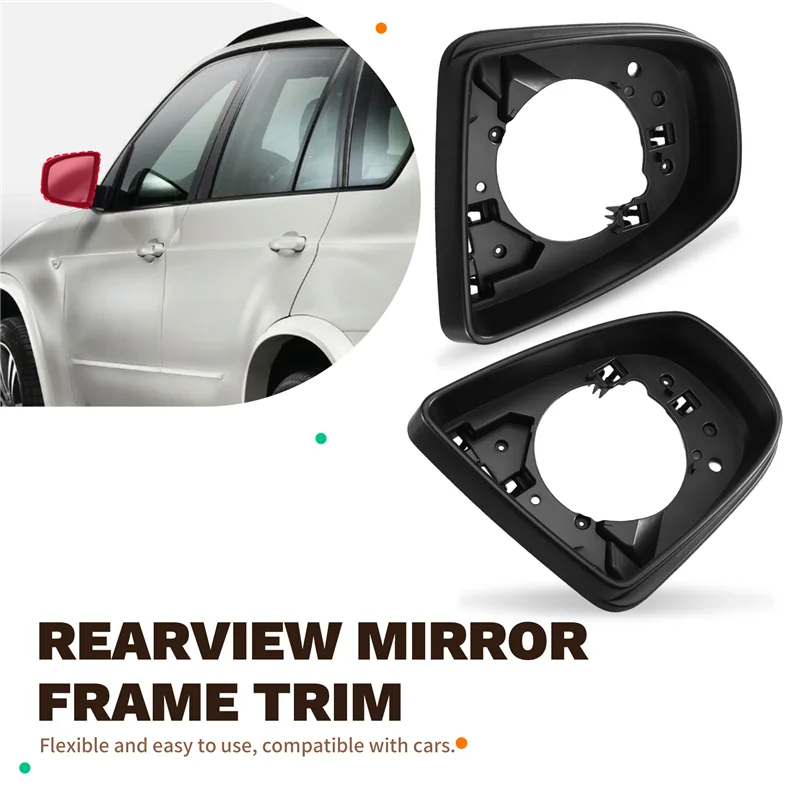 

Rearview Mirror Frame Trim-For BMW X5 SERIES E70(2006-2013) X6 SERIES E71 E72 Car Side Wing 51167180737 51167180738-AU62