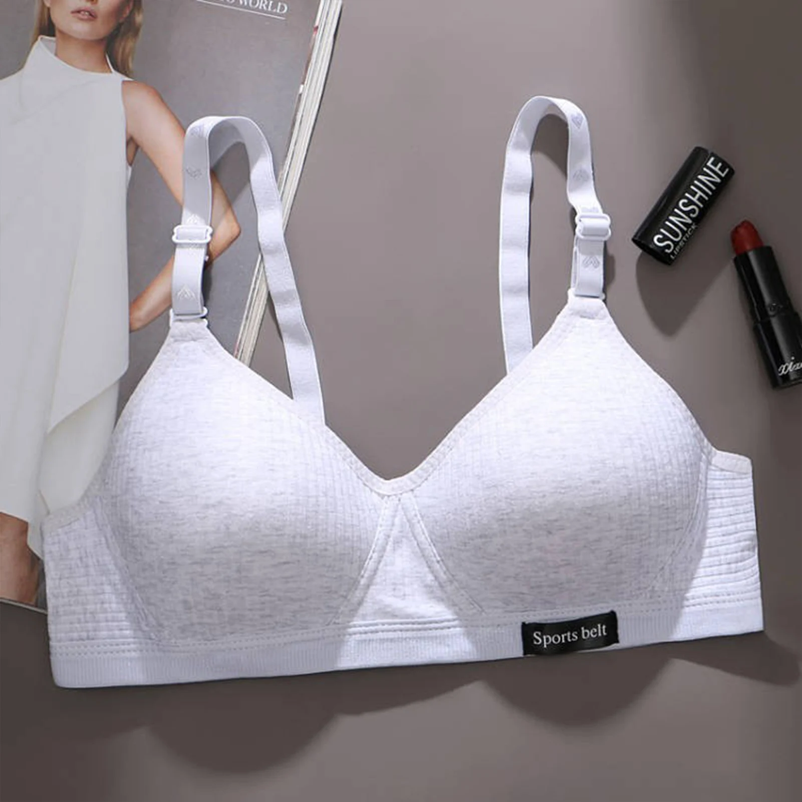 المرأة اللاسلكية الصدرية لا Underwire تعديل حزام Bralette الصدرية للنساء الفتيات ملابس يومية d88