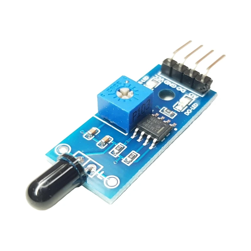 LM393 Fire Source Detection Module Flame Detector Sensor for Fire Alarm Systems  for Arduino, ESP32, ESP8266 Raspberry Pi