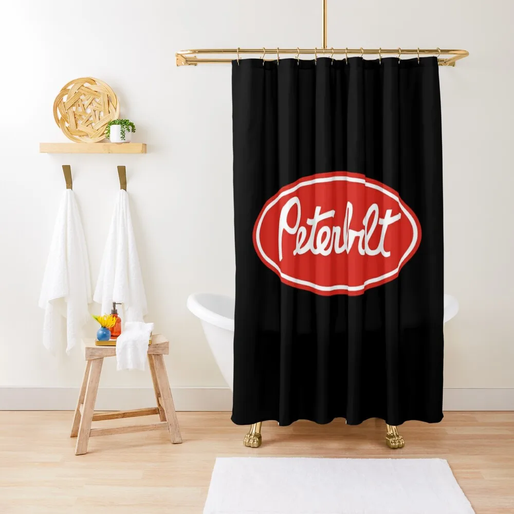 

Peterbilt Truck Racing Logo Shower Curtain For Bathroom Waterproof Shower And Anti-Mold Bathroom And Shower Products Curtain