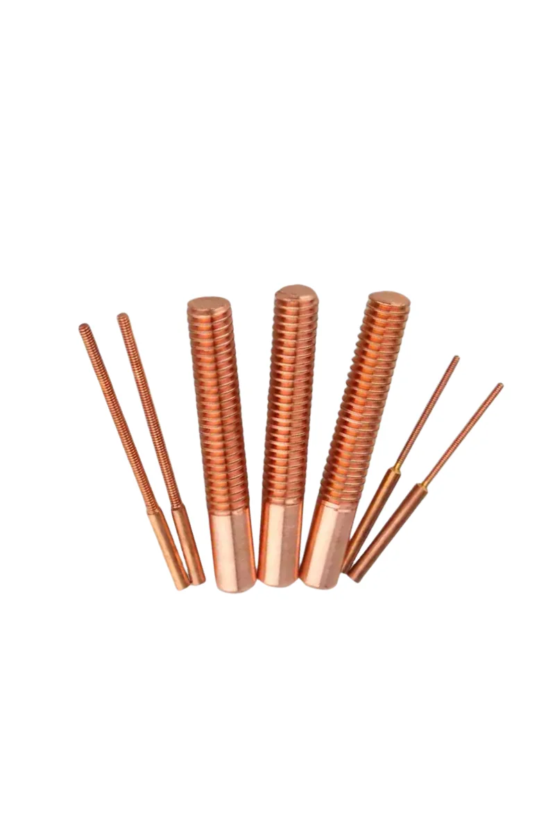 Copper threaded electrode Coarse pitch 0.35-3.0mm for EDM tapping electrodes