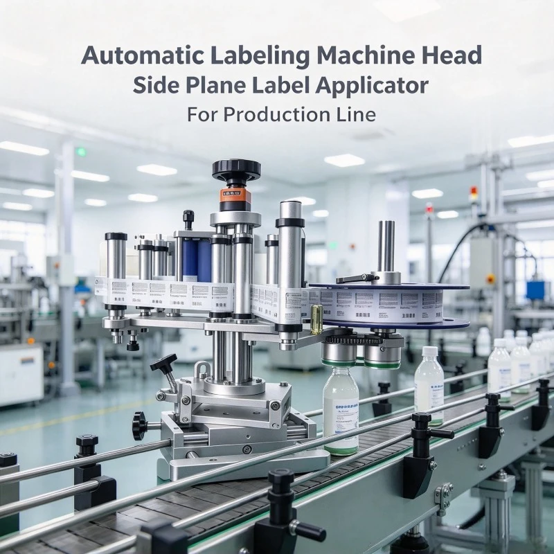 Automatic Labeling Machine Head Side Plane Label Applicator Head Traction Roller Assembly For Production Line