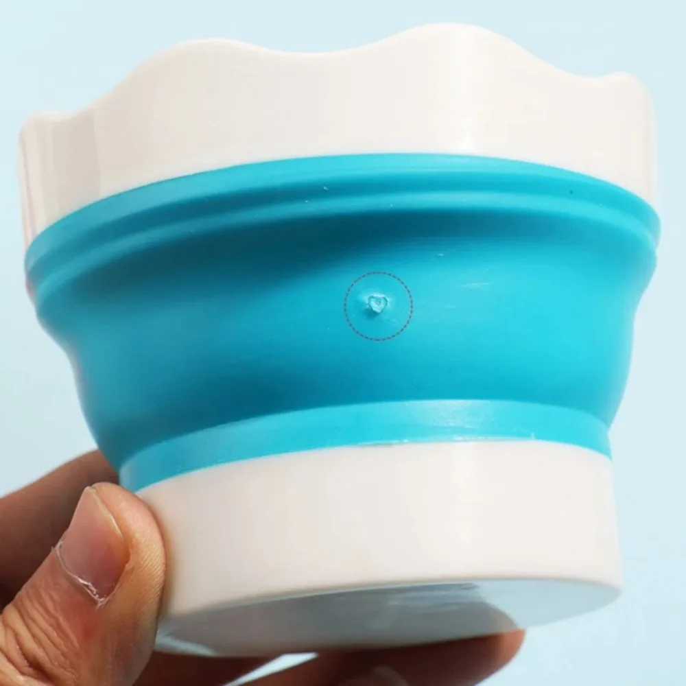 Silicone Paint Brush Washer Foldable Portable Folding Washing Bucket Mini Retractable Brush Bucket for Oil Painting Face Paint