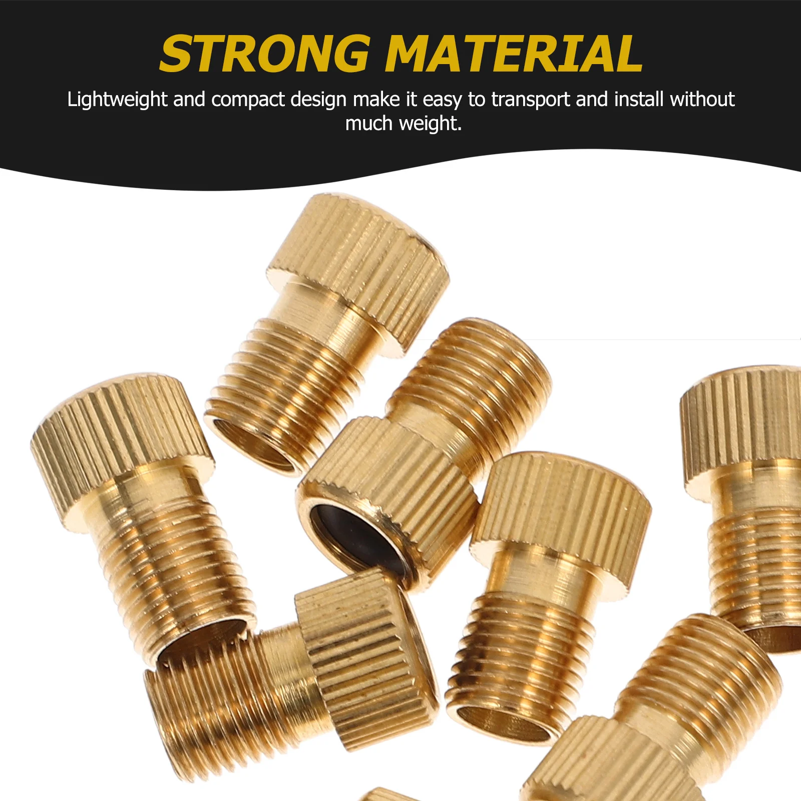 

10pcs To Bike Pump Adapters Connectors Zinc Alloy Rubber Repair Tool For Air Compressor Valve Conversion