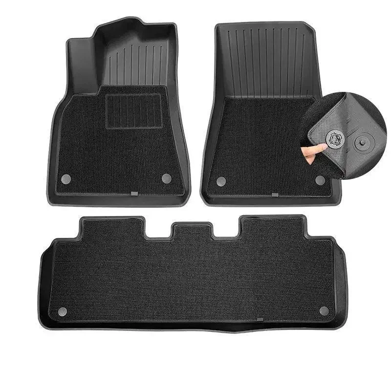 Floor Mats Set All Weather Floor Mat Removable Anti-Slip Carpet Mat Interior Liners Front Rear Cargo Liner For Y