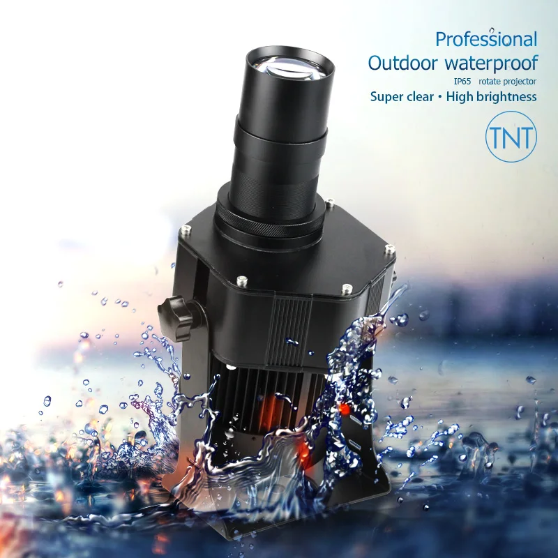 Desheng 80W Waterproof Outdoor LED Gobo Projector Delsun Warning Line Logo Projector Korean KC CE Security Caution Light