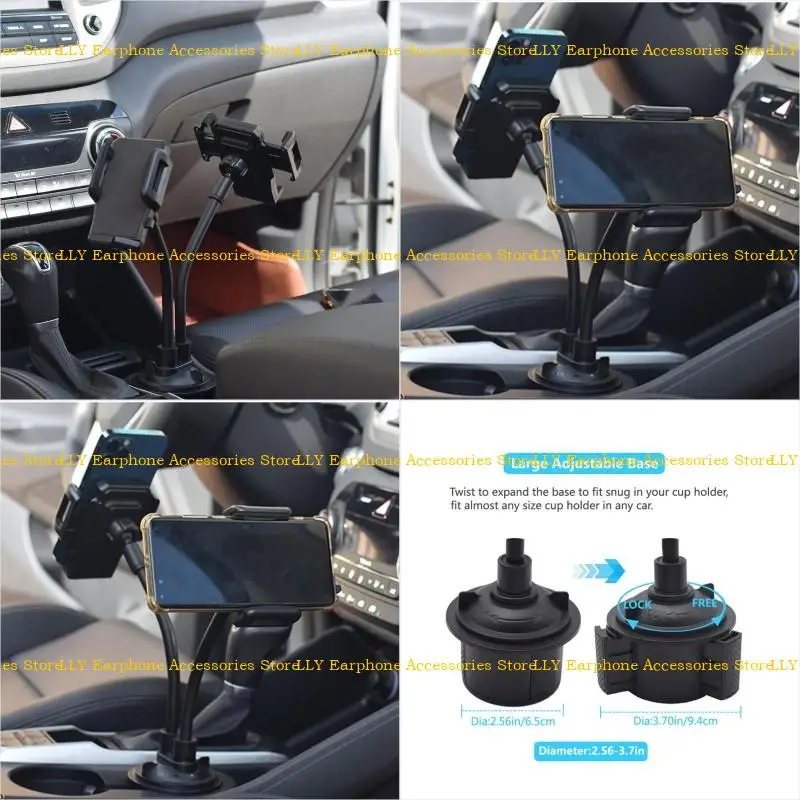 

462E Двойной держатель мобильного телефона 360 ° Вращающийся универсальный телефон регулируется высота