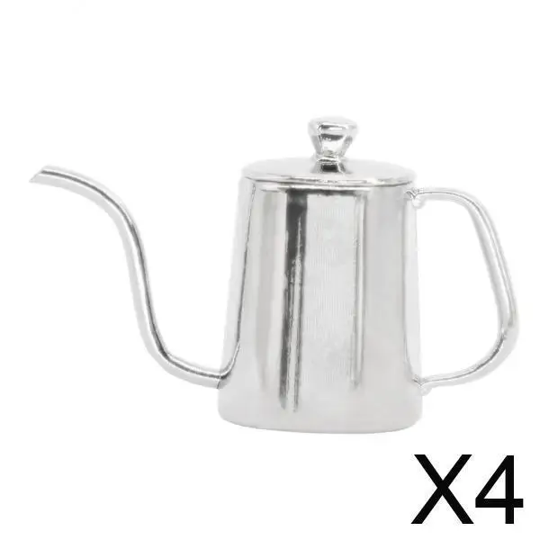 

4x кукольный домик, мини-миниатюрный кофейник, мебель 1:6, 1: украшение для дома сцены, ролевые игры