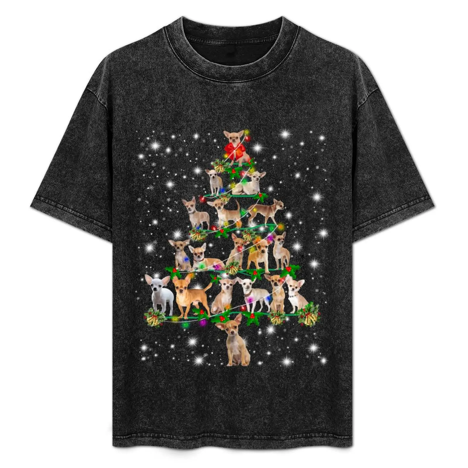 

Funny Christmas Chihuahua Dog Lovers Gift T-Shirt summer tops tops black t-shirts for men