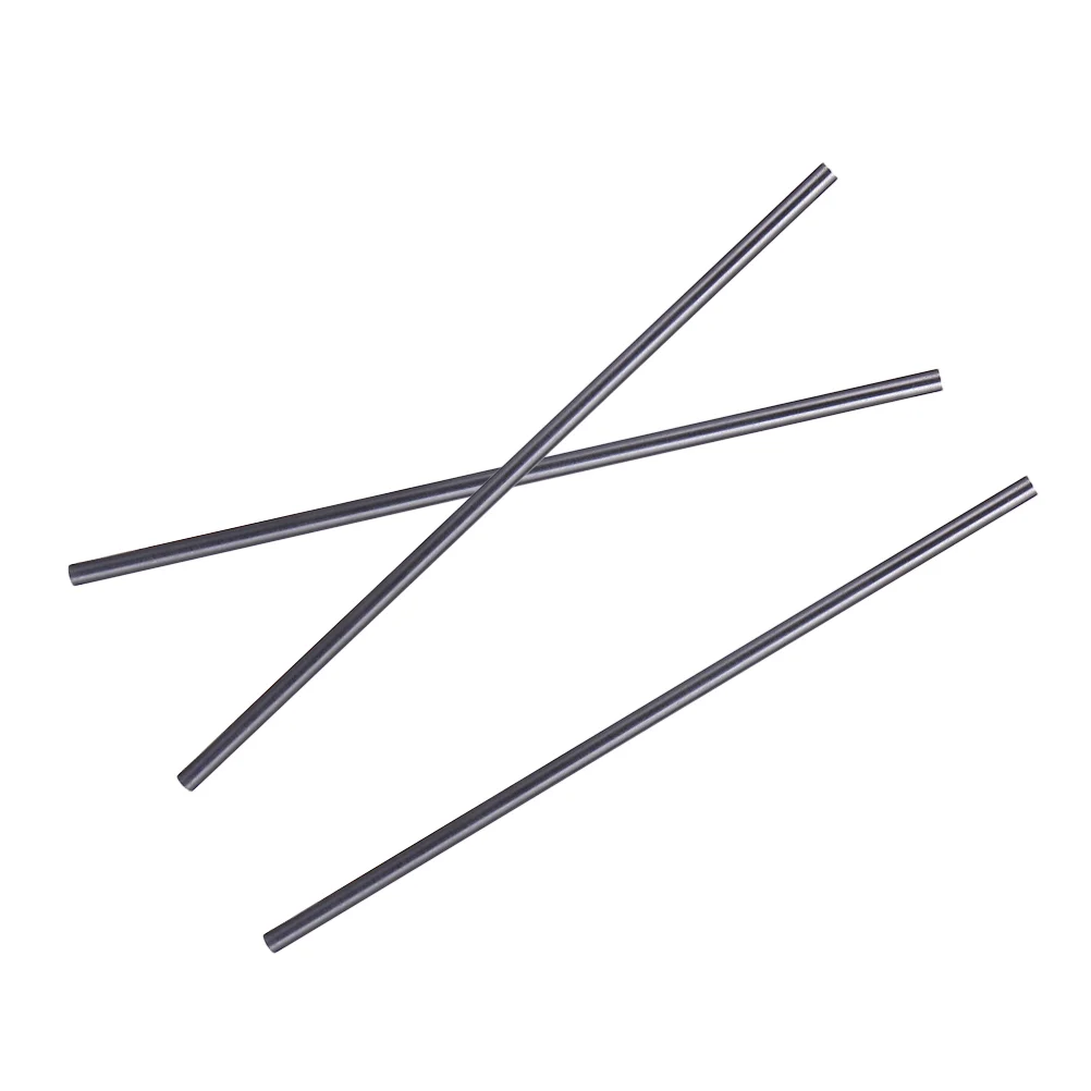 3 Pcs Graphite Rod Stirring Stick Sticks High Purity for Casting Black Rods Melting Mixing