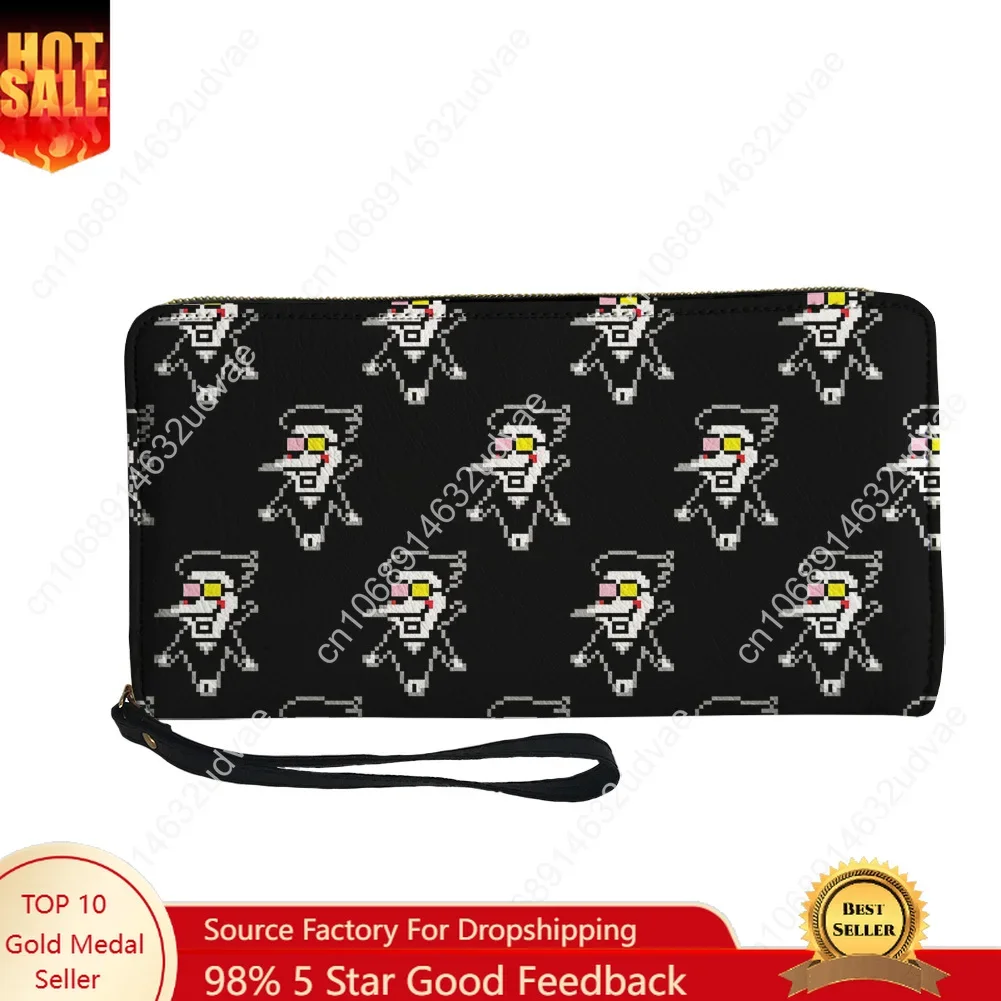 

Deltarune Spamton Undertale Wallet Purse Mens Womens Teenagers Zipper Long Wallets Double Commuter Portable Wallet Gift Bag