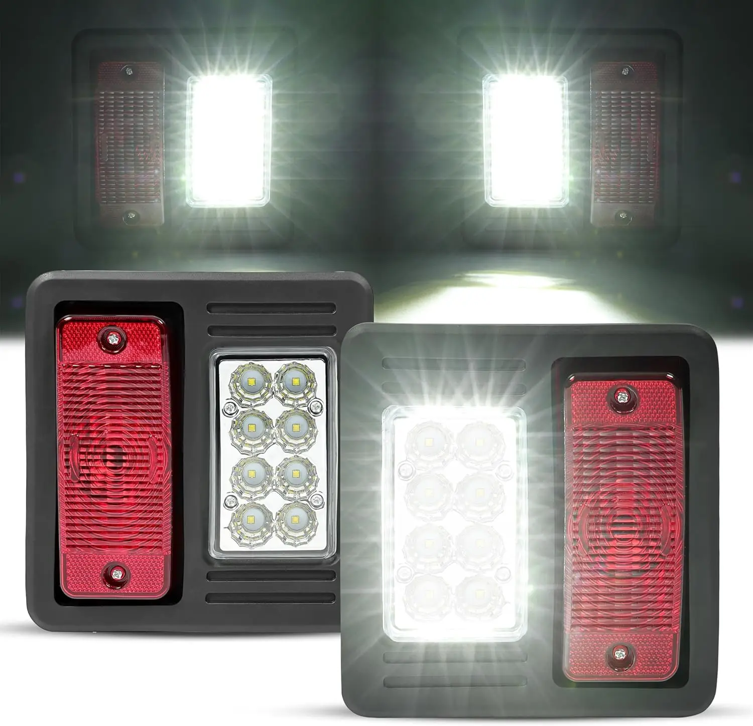 

Комплект светодиодных задних фонарей для Bobcat S530-S650, замена прозрачных и красных линз