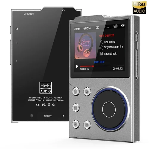 Reproductor de MP3 de Audio Digital Hi-Fi, DSD sin pérdidas, reproductor de música MP3 portátil de alta definición, Walkman incorporado de 16GB, compatible con 20 idiomas